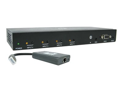 Tripp Lite HDMI Over Cat6 Presentation Switch/Extender 4-Port 4K 60Hz 50ft TAA