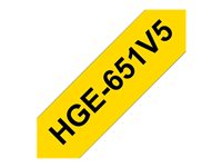 Brother HGE-651V5 Lamineret bånd  (2,4 cm x 8 m) 5rulle(r)