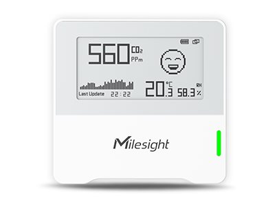 Milesight AM100 Series AM103, air quality sensor, indoor, LoRaWAN