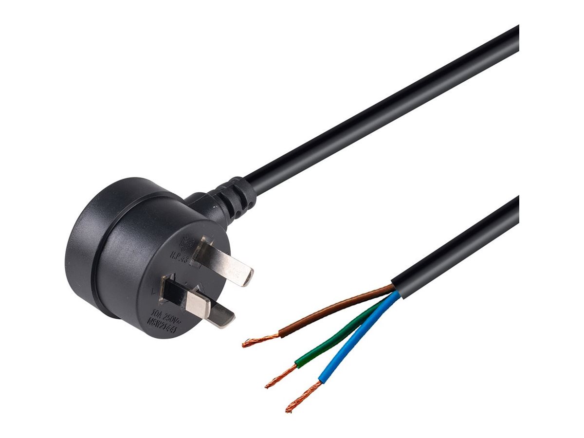Dynamix power cable 3-pin to bare wire 2 Product shot Right-angle 79850