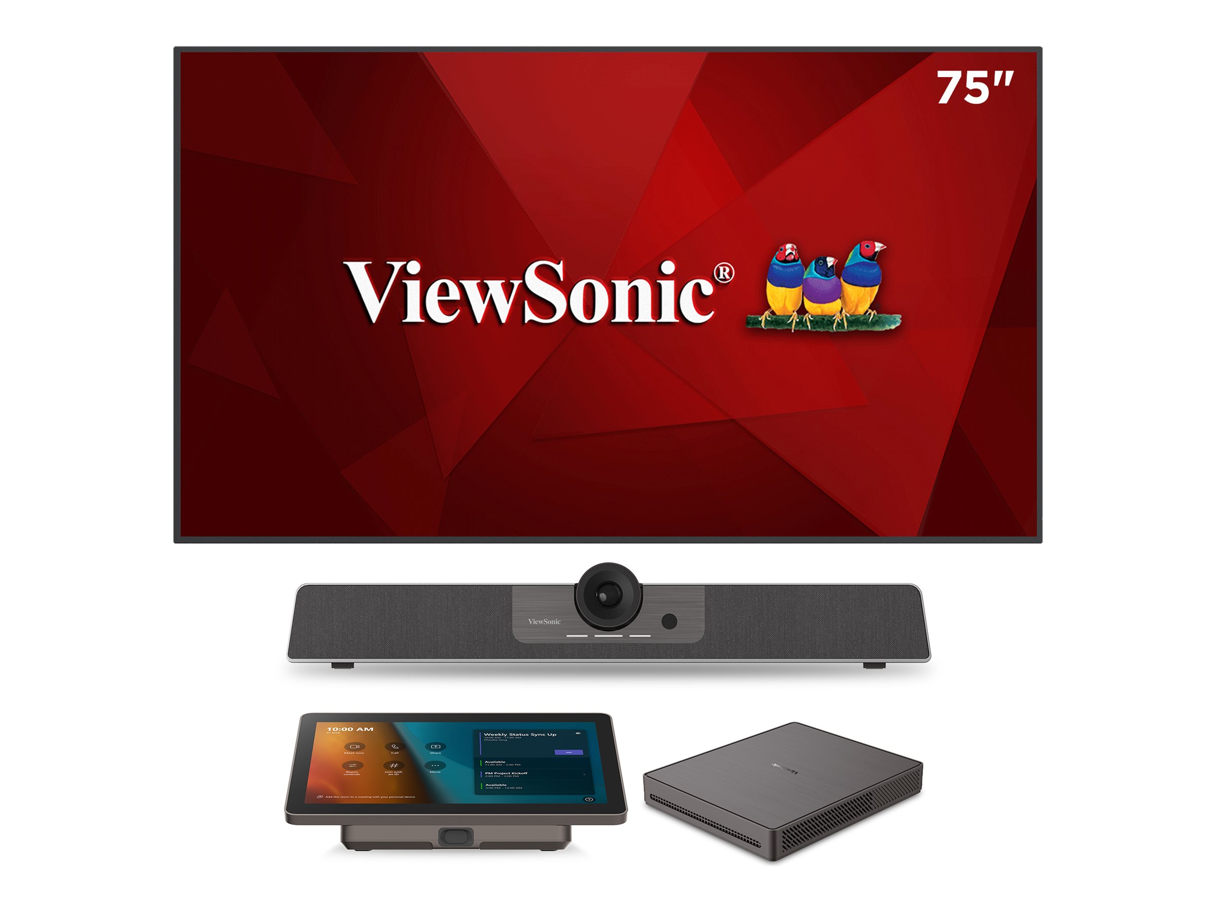 ViewSonic MN CDE7530-MTR TeamJoin TRS10 w 75 Display Bundle MPC310-W31-TU
