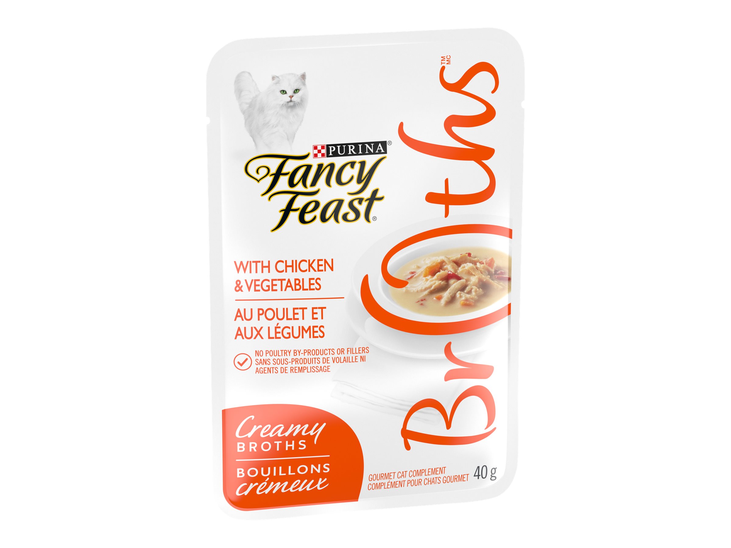 Fancy Feast Broths Cat Food - Chicken with Vegetable - 40g