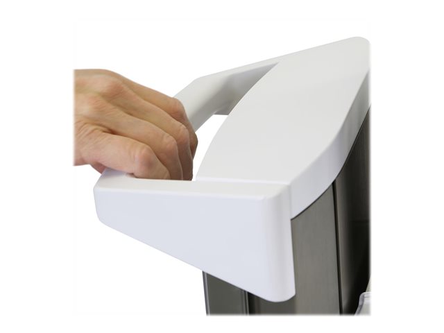 Ergotron CareFit Pro vozík - píst Constant Force - pro LCD displej / klávesnice / myš / CPU - bílá, teplá šedá - kompatibilní s TAA – foto 9