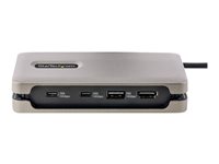 StarTech.com USB-C Multiport Adapter, 4K 60Hz HDMI 2.0b, HDR, USB 3.2 Gen 2 10Gbps Hub (2xUSB-C, 1xUSB-A), 100W PD Pass-Through, Mini Travel Dock, 12'/30cm Cable, Laptop Dockingstation