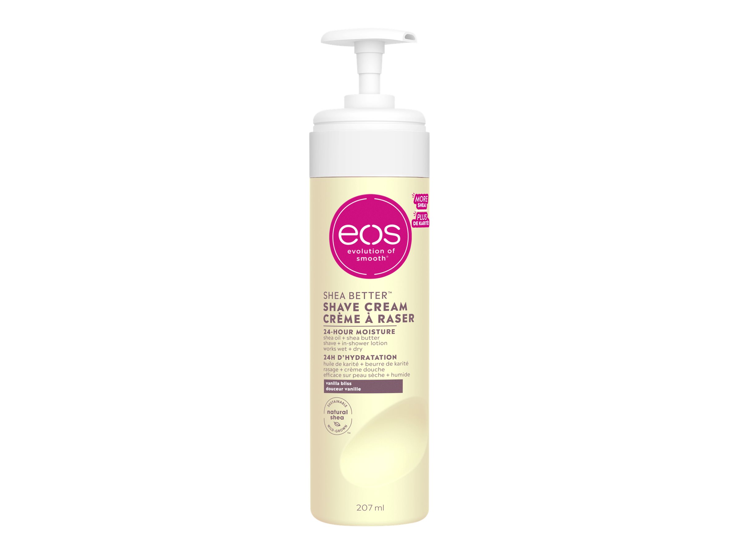 eos Ultra Moisturizing Shave Cream - Vanilla Bliss - 207ml