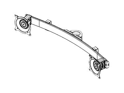 Chief KTA220B Dual Horizontal Array Pole Clamp