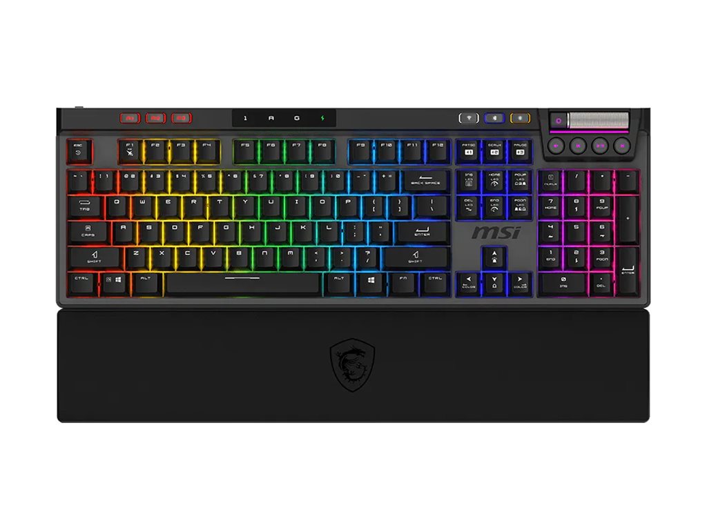 MSI STRIKE PRO keyboard QWERTY US Input Product shot Front 79652