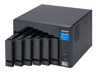 QNAP TVS-672XT NAS server 6 bays SATA 6Gb/s RAID 0, 1, 5, 6, 10, 50, JBOD RAM 8 GB 