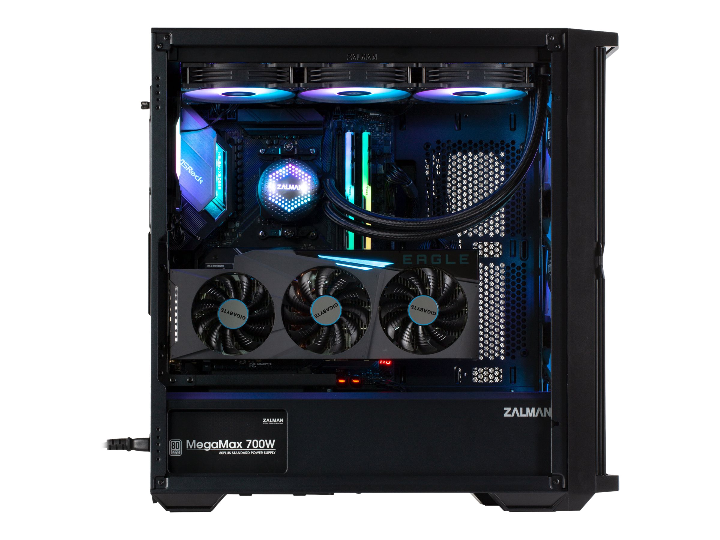 Zalman Z10 DUO mid tower Product shot Back 79000