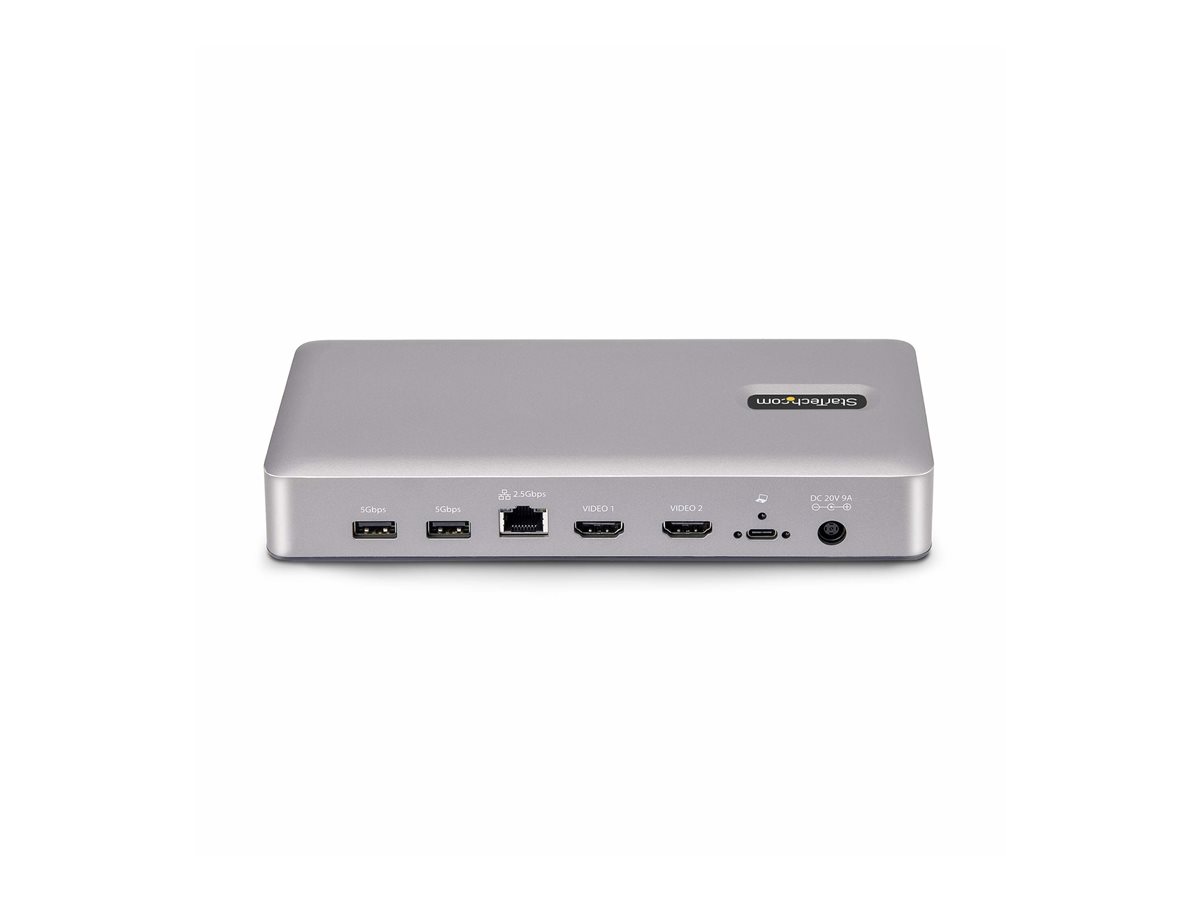 StarTech.com USB4 Docking Station, USB-C 40Gbps, Dual Video HDMI, Up to 2x 4K 60Hz 4:4:4 (RGB) or 2x 4K 120Hz 4:2:2, Multi-Monitor Dock, 6x USB, 2.5GbE, 100W PD - dokovací stanice - USB4 / Thunderbolt 4 - 2 x HDMI - 1GbE, 2.5GbE – foto 5