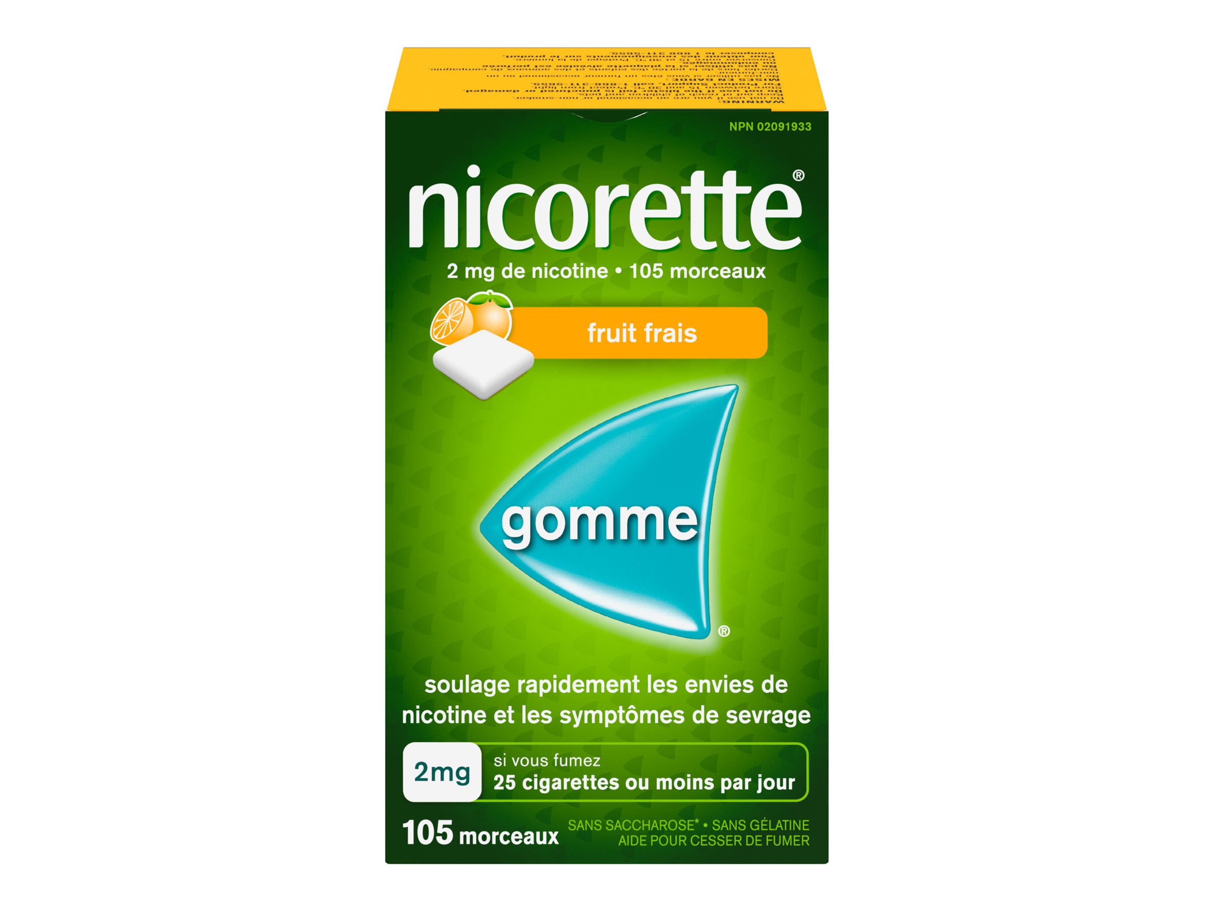 Nicorette Fresh Fruit Gum - 2mg - 105's