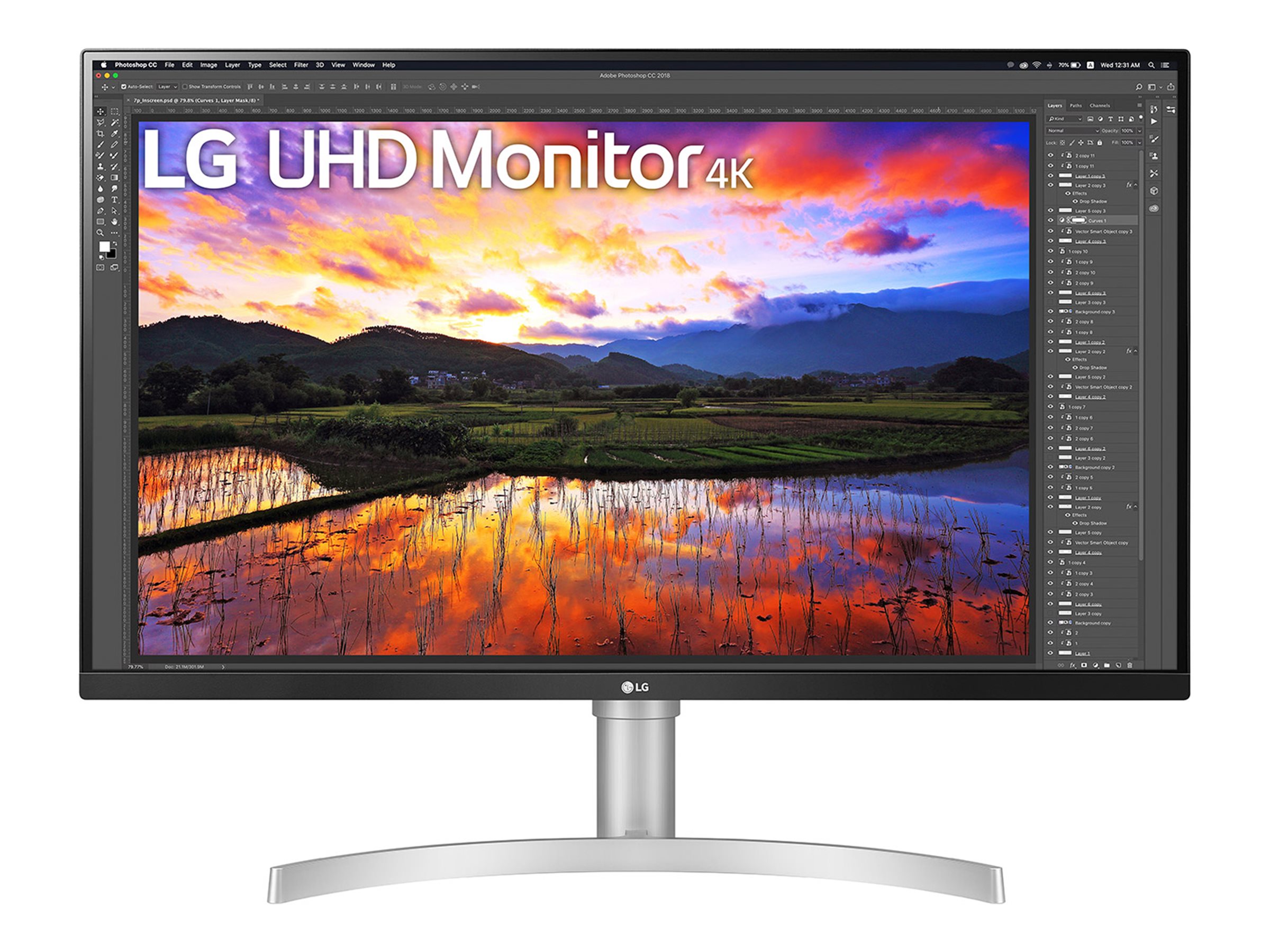 An image of LG UltraFine 32UN650K-W - LED monitor - 32" - HDR