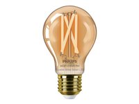 Philips Smart LED-filament-lyspære 7W F 640lumen 2700-5000K Tunable white/amber light