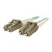 Belkin 30M Fiber Optic Cable; 10GB Aqua Multimode LC/LC Duplex, 50/125 OM3