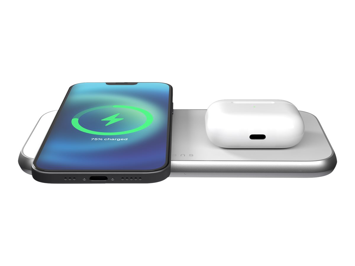 Zens Aluminium Series Wireless charging Pad - White - ZEDC16W00