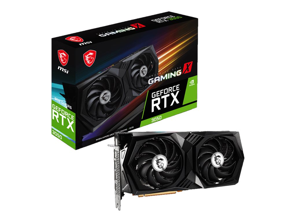 Placa de video MSI GeForce RTX 3050 GAMING X 8G