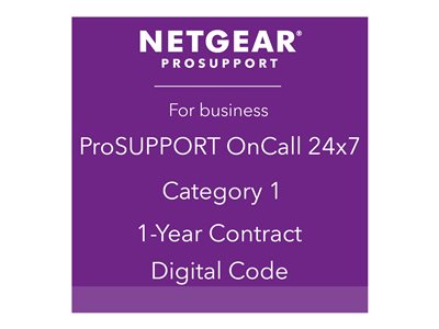 NETGEAR ProSupport OnCall 24x7 Category 1 Technical support phone consulting 1 year 24x7 