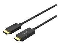 Unitek Videoadapterkabel DisplayPort / HDMI 1.8m Sort