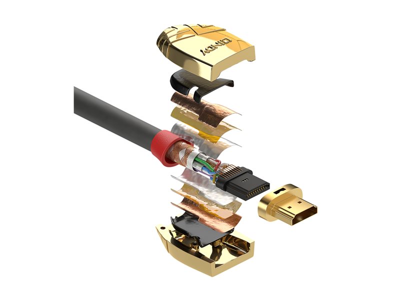 LINDY 7.5m High Speed HDMI Cable Gold