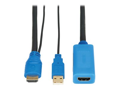 Eaton Tripp Lite Series HDMI Extension Cable with Active Signal Booster/Repeater (M/F), 8K 60 Hz, HDR, 4:4:4, HDCP 2.3, 10 ft. (3.1 m)