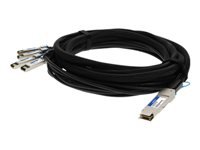 AddOn - Câble d'attache directe 40GBase - Conformité TAA - QSFP+ (M) pour SFP+ (M) 