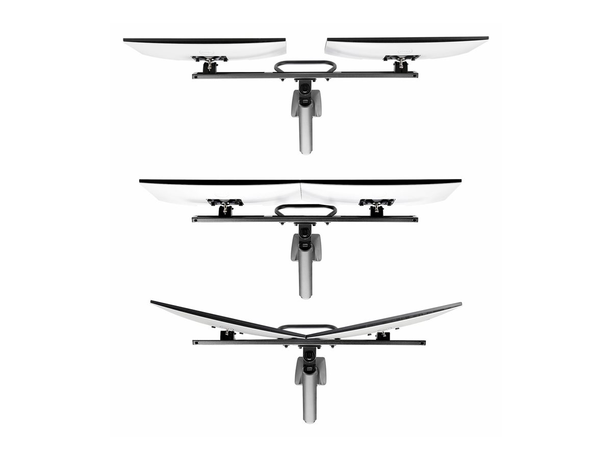 StarTech.com Desk Mount Dual Monitor Arm w/ Crossbar, Up To 27" Displays montážní sada - articulating, mechanical spring - pro 2 LCD displeje - černá - kompatibilní s TAA – foto 2