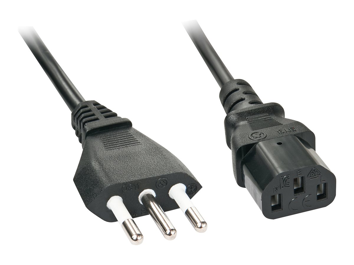 LINDY 5m IEC mains Cable italy