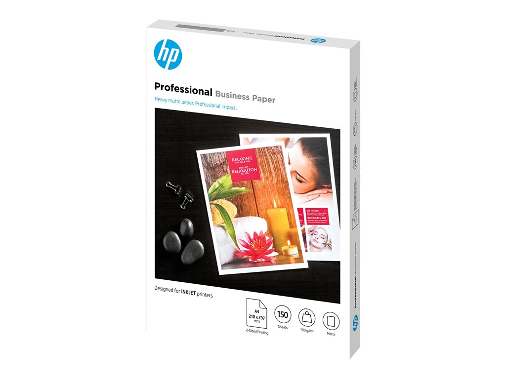 HP Professional - Matt - A4 (210 x 297 mm) - 180 g/m? - 150 Blatt Fotopapier - f?r Deskjet 15XX, Ink Advantage 27XX; Officejet 80XX, 9012; Photosmart B110
