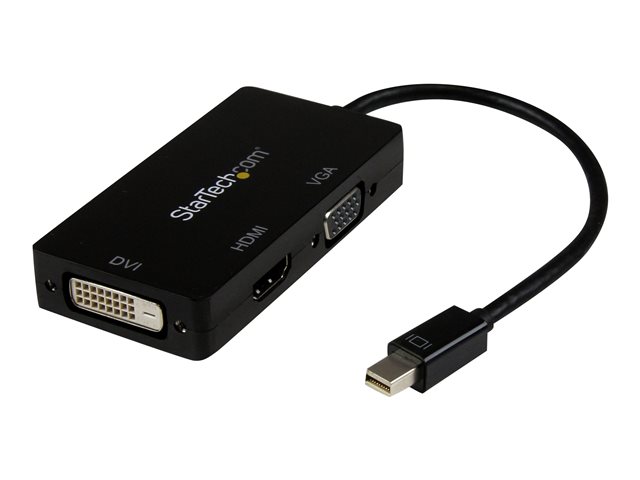 Image of StarTech.com 3 in 1 Mini DisplayPort Adapter - 1080p - Mini DP / Thunderbolt to HDMI / VGA / DVI Splitter for Your Monitor (MDP2VGDVHD) - adapter - Mini DisplayPort / HDMI / DVI / VGA - 27 cm