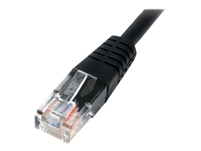 StarTech.com 25 ft. (7.6 m) Cat5e Ethernet Cable - Power Over Ethernet - Molded - Black - Ethernet Network Cable (M45PATCH25BK)