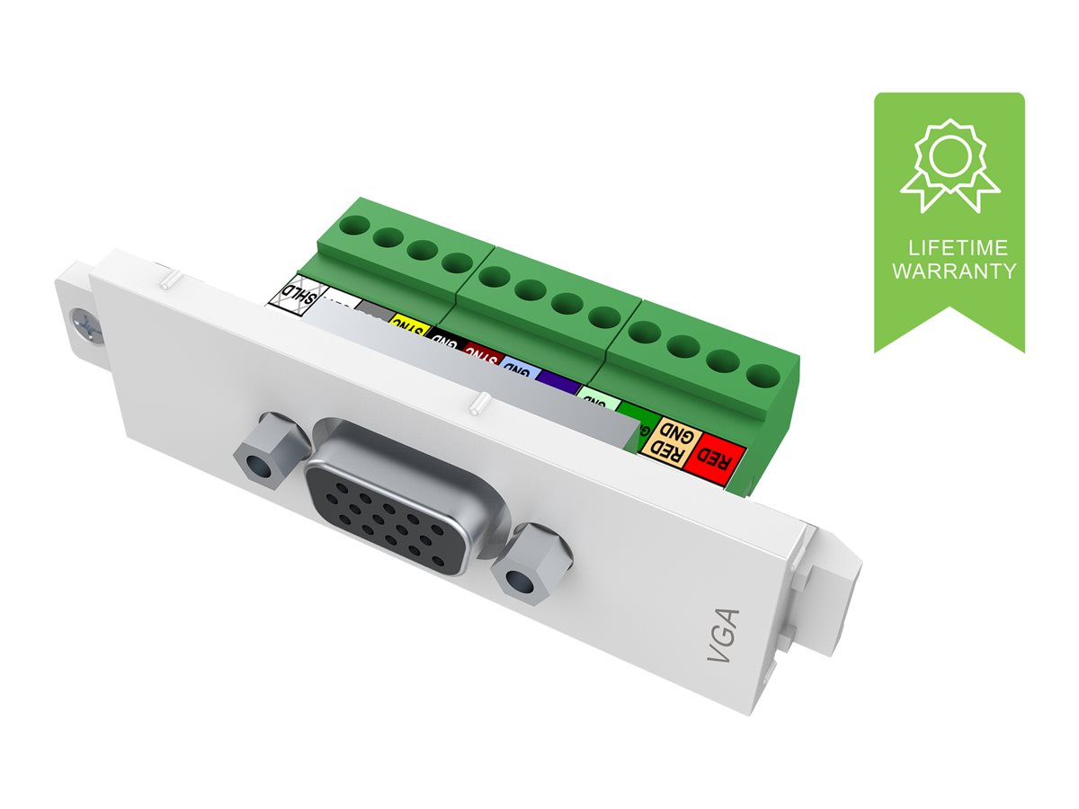 VISION Techconnect Modular AV Faceplate Module - LIFETIME WARRANTY