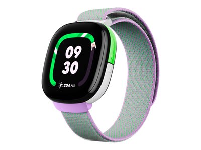 Fitbit Ace LTE Spicy pebble smart watch with band polyester yarn Moovin 