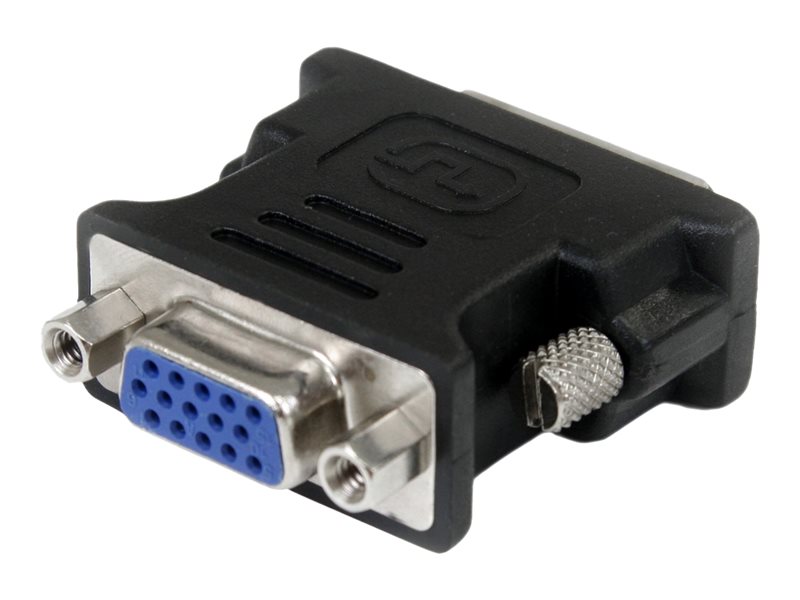 Câble adaptateur DVI vers VGA de 20cm - Convertisseur DVI-I vers HD15 -  Mâle / Femelle - Noir - Adaptateur VGA - DVI-I (M) pour HD-15 (VGA) (F) - 20
