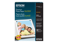 Epson - Glossy - 5 in x 7.05 in 20 sheet(s) photo paper - for EcoTank Photo ET-8500; EcoTank Pro ET-5800; WorkForce WF-2930, 7840; WorkForce Pro WF-4835