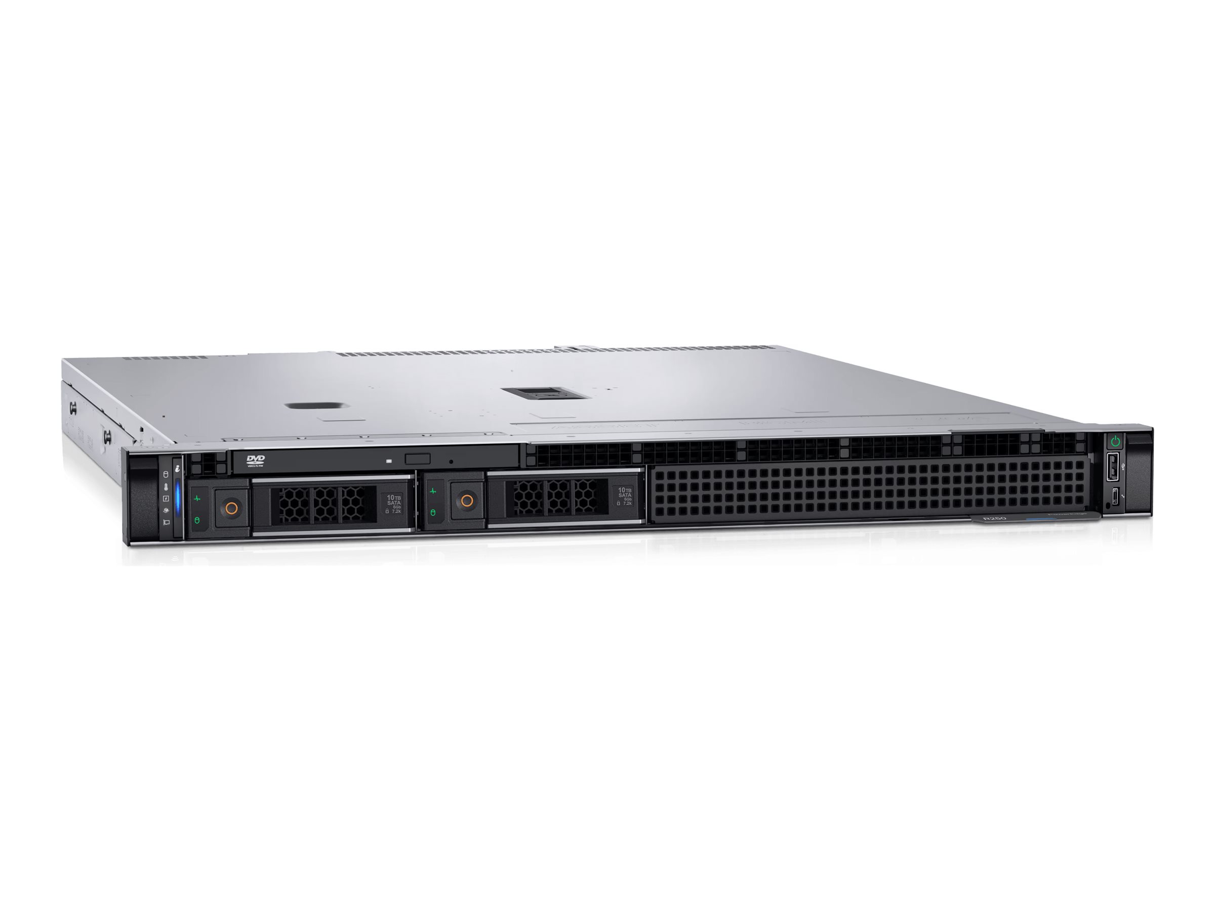 Dell PowerEdge R250 - Server - Rack-Montage - 1U - 1-Weg - 1 x Xeon E-2314 / 2.8 GHz