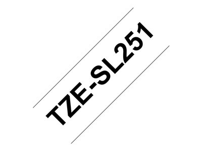 BROTHER TZeSL251 tape Black on White 24