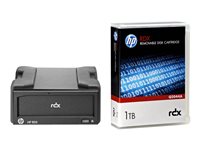 HPE RDX Removable Disk Backup System - RDX drive - SuperSpeed USB 3.0 - external - with 1 TB Cartridge