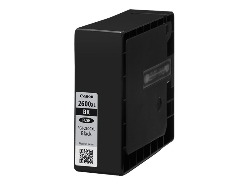 Canon PGI-2600XL BK High Yield black original ink Product shot Right-angle 79550