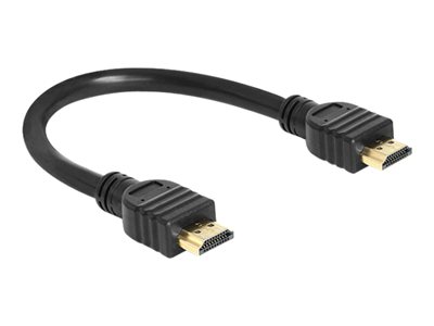 DELOCK HDMI Kabel Ethernet A -> A St/St 0.25m 4K Gold