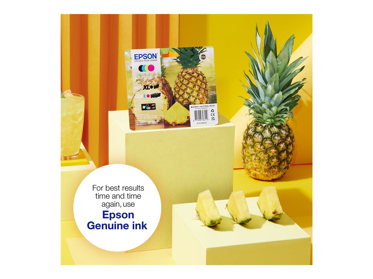 Epson 604XL Multipack - 4-balení - XL - černá, žlutá, azurová, purpurová - originální - inkoustová cartridge – foto 2