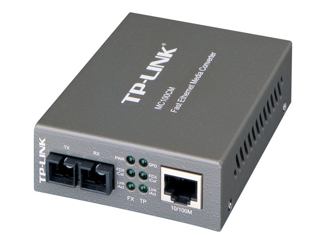 Image of TP-Link MC100CM - fibre media converter - 10Mb LAN, 100Mb LAN