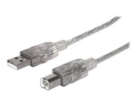 Manhattan USB 2.0 USB-kabel 1.8m Sølv