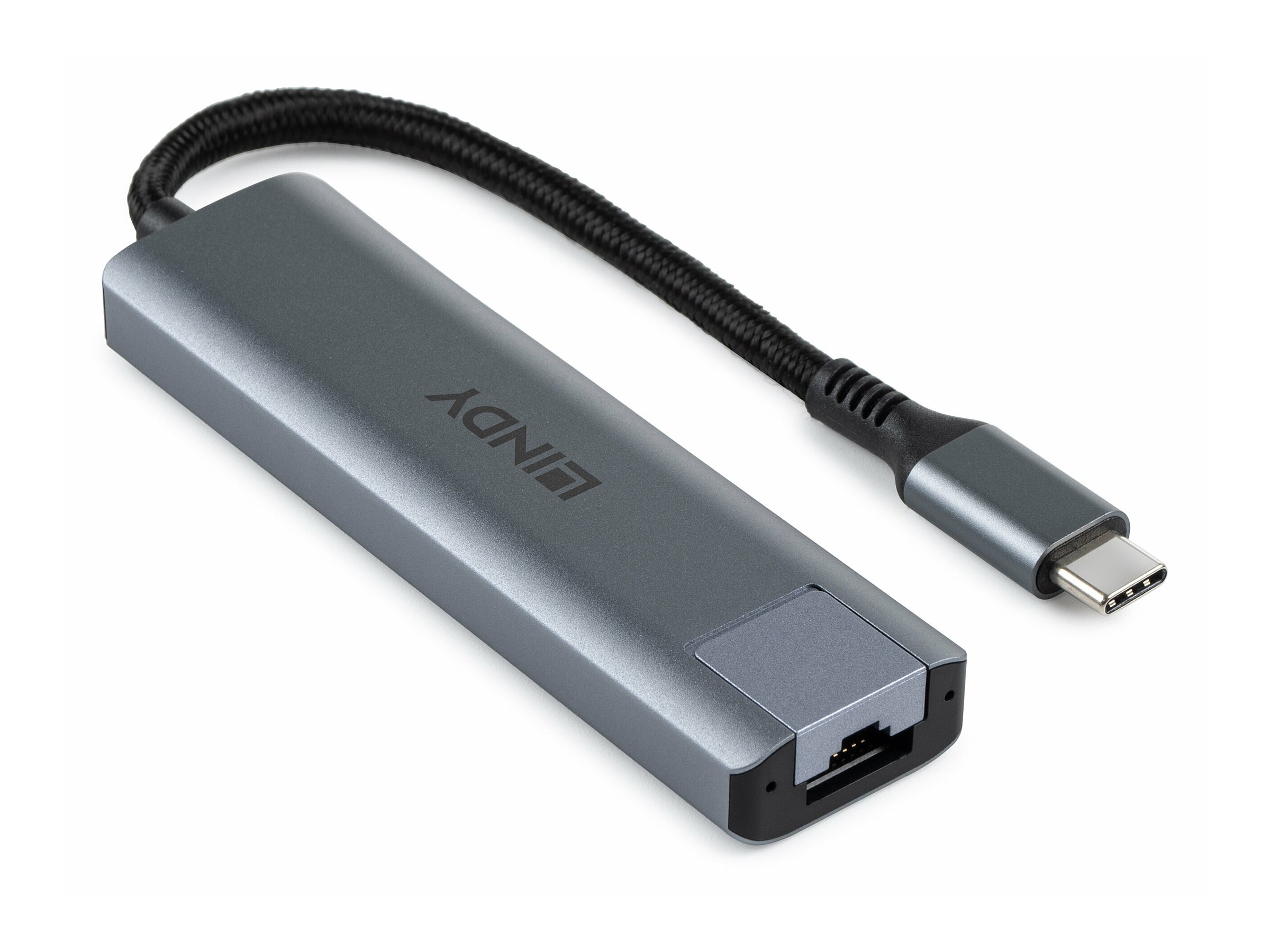 LINDY USB 3.2 Gen 2, Type C, Hub & Gigabit Ethernet