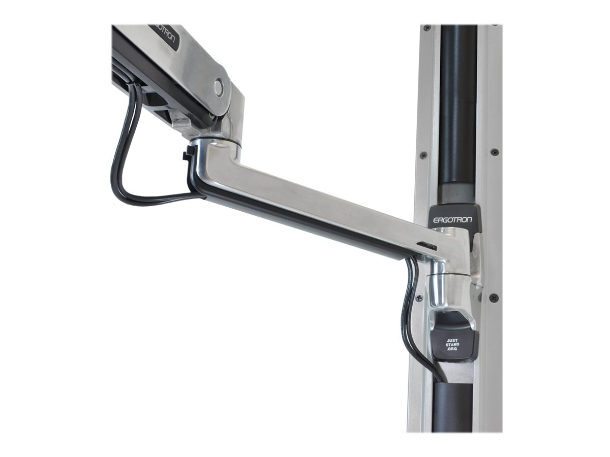 Ergotron LX Wall Mount System with Small CPU Holder - montážní sada pro systémovou jednotku / monitor / klávesnici - sezení a stání – foto 4