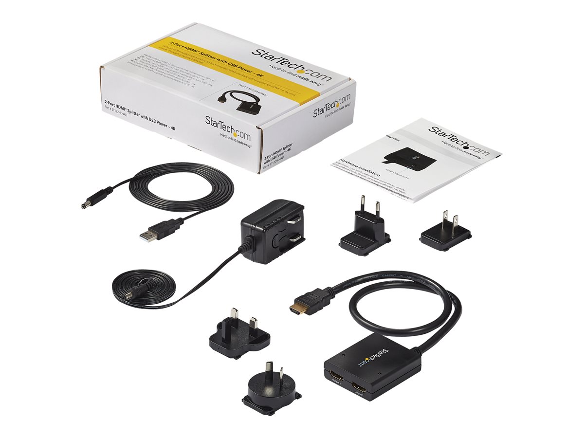 STARTECH 4K HDMI 2-Port Video Splitter - 4K 30Hz – foto 4