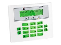 SATEL INTEGRA INT-KLCDS-GR Tastatur 2 zones LCD display Hvid