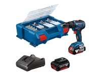 Bosch GSB Professional 18V-55 Bore-/skruemaskine Uden batteri 2 batterier inkluderet