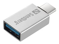 Sandberg USB 3.1 Gen 1 USB-C adapter Grå