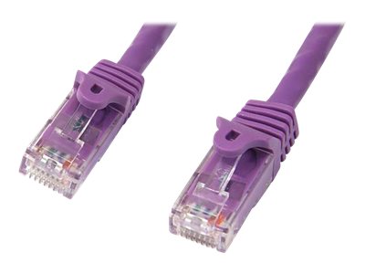Startech 10ft CAT6 Ethernet Cable, 10 Gigabit Snagless RJ45 650MHz 100W PoE Patch Cord, CAT 6 10GbE UTP Network Cable w/Strain Relief, Purple, Wiring is UL Certified/TIA
