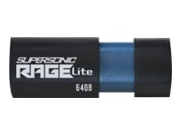 Patriot Supersonic Rage Lite 64GB USB 3.2 Gen 1 Sort Blå